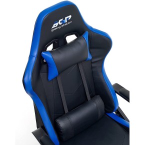 Poltrona Gaming da Ragazzo Blu Ergonomica con Braccioli e Ruote Sedia Scrivania 2