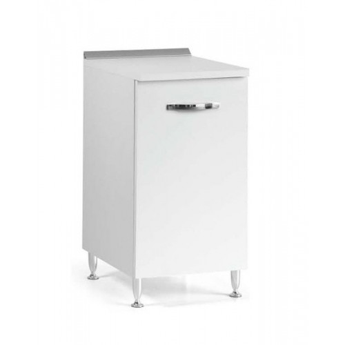 Mobile Base per Cucina Componibile Dispensa in Legno Bianco 40 cm Larghezza