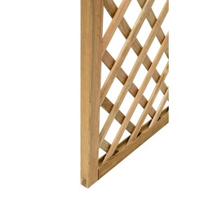 Grigliato Pannello 40x180 h cm Steccato in Legno da Terrazzo Giardino Rampicanti 2