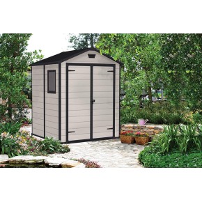 Keter Box per Esterno Porta Attrezzi Lavoro Resina Armadio da Giardino PVC Beige 2
