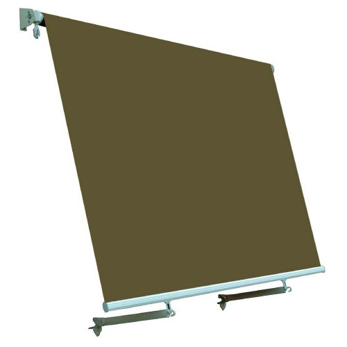 Tenda daSole 245x245 Marrone a Caduta Bracci per Balcone Avvolgibile da Esterno
