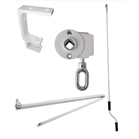 Tenda da Sole 300x200 a Bracci Retrattili Riga Gialla Rullo per Esterno Terrazzo