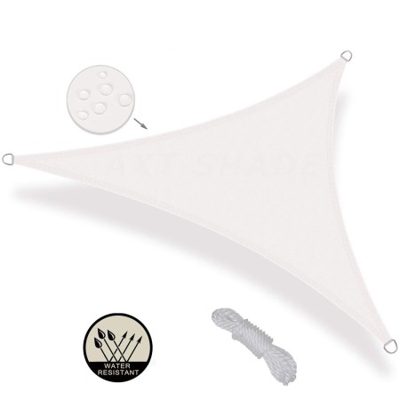 Vela Ombreggiante 3x3 Tortora Triangolare Telo Tenda Parasole Giardino Esterno