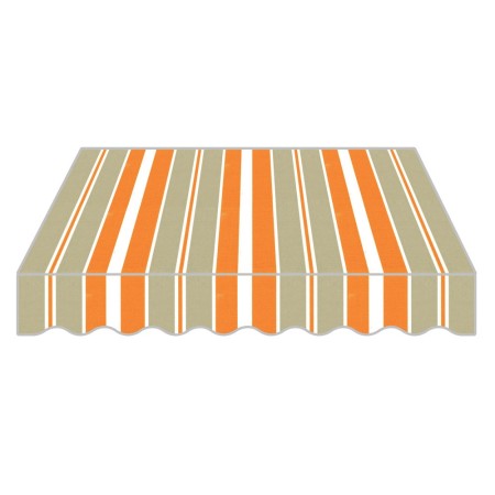 Tenda da Sole a Caduta 300x250 Arancione con Bracci Balcone per Esterno Parasole