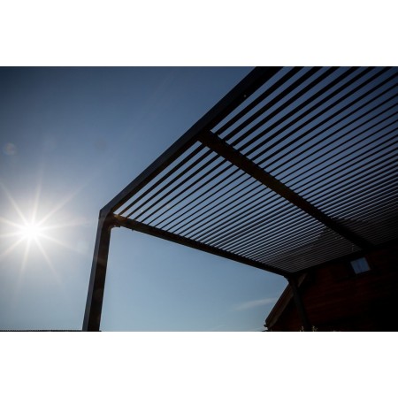 Pergola Bioclimatica 3.6x6 mt in Alluminio Gazebo da Giardino Terrazzo Pergolato