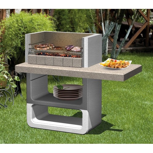 Barbecue in Muratura Barbeque a Carbone Carbonella Legna in Pietra da Esterno
