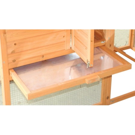 Gabbia Pollaio Casetta in Legno 5 - 8 Galline Voliera per Polli Volatili Faraone