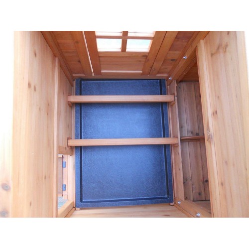 Gabbia Pollaio Casetta in Legno 5 - 8 Galline Voliera per Polli Volatili Faraone