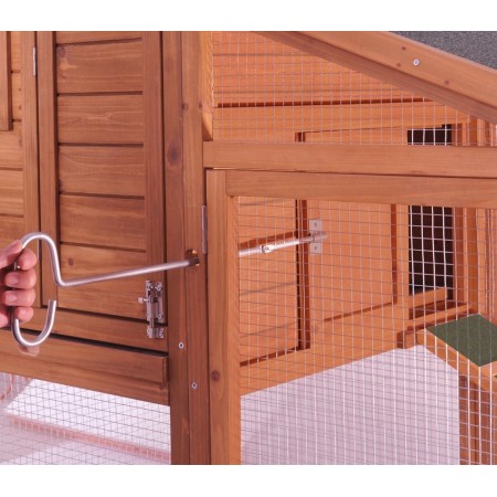 Voliera Gabbia Pollaio Casetta in Legno 3-4 Galline per Polli Volatili Quaglie