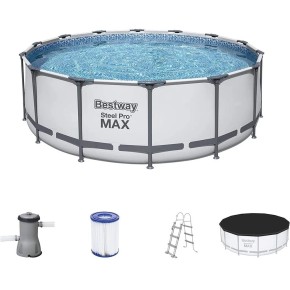 Piscina Frame Fuoriterra Rotonda 427x122 con Pompa Scaletta Filtro Depurazione 2