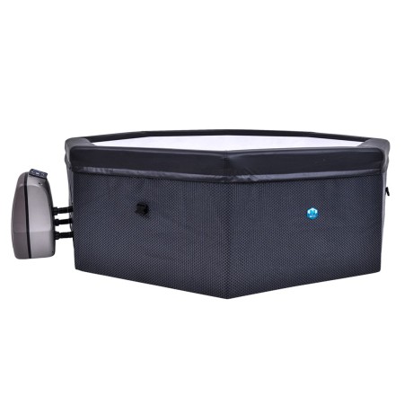 Piscina Vasca Idromassaggio Spa 193x73 con Mobili 6 Persone Filtro Semi Rigida