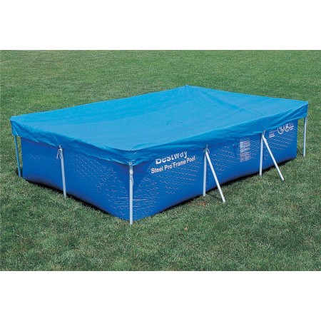Telo per Piscina di Copertura 400x211 Frame Telaio Rettangolare Pvc Drenaggio