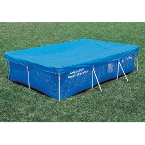 Telo di Copertura per Piscina Frame Fuori Terra Rettangolare 300x201 cm Drenante