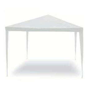 Gazebo Bianco Smontabile 3x3 mt Struttura Acciaio Ombreggiante Giardino Esterno 2