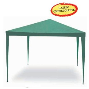 Gazebo Verde Smontabile 3x4 Acciaio Copertura Ombra Fiere Giardino 2