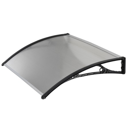 Pensilina Tettoia 100x60 Policarbonato Struttura Copertura Riparo Alveolare 