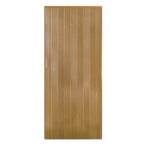 Porta a Soffietto in PVC Noce con Maniglia Riducibile |BricoShop24