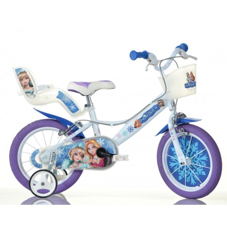 Bicicletta per Bambina 16 Pollici Snow Queen 4 5 6 7 Anni Rotelle | BricoShop24
