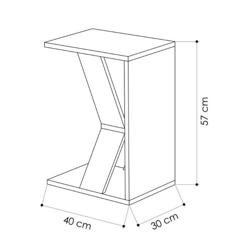 Tavolino Laterale da Divano Porta Pc Tavolinetto Riviste| BricoShop24