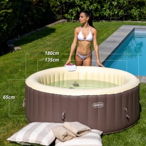 Piscina Spa Gonfiabile Vasca Idromassaggio Riscaldata Pompa Filtro da Esterno 2