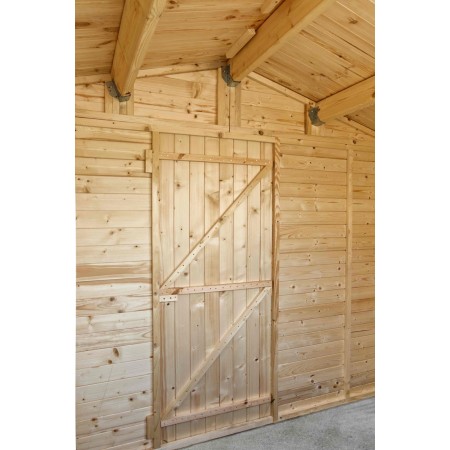 Casetta in Legno 310x180 a Pannelli 19 mm Chiosco Capanno da Giardino Spiaggia | BricoShop24