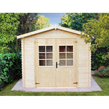 Casetta in Legno 2.5x3 da Giardino Ricovero per Attrezzi Esterno Box Ripostiglio