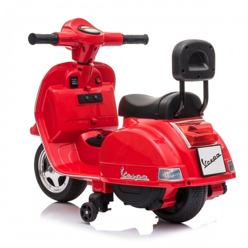 Mini Vespa Piaggio Rossa Elettrica per Bambini Batteria | BricoShop24