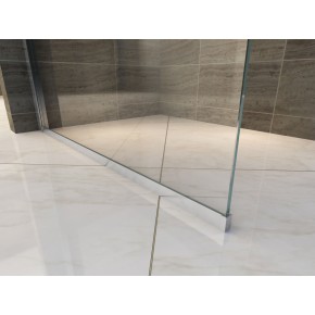 Parete Doccia Fissa Walk In 100 120 140 Box 8 mm 1 Lato Anta in Cristallo Vetro 2