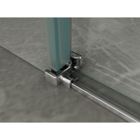 Box Doccia Angolare in Cristallo 8 mm Porta Scorrevole | BricoShop24