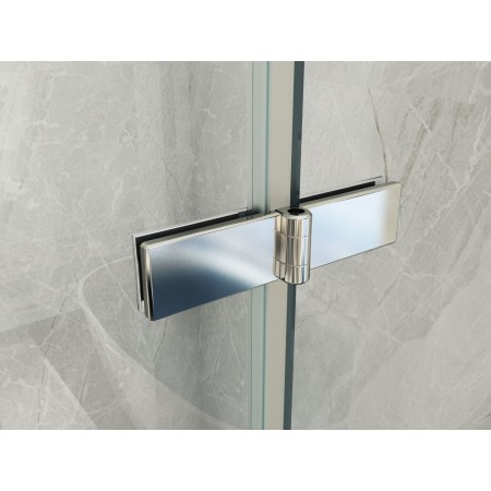 Cabina Box Doccia 3 Lati 2 Ante a Libro 60 70 80 90 100 Battente Porta Cristallo
