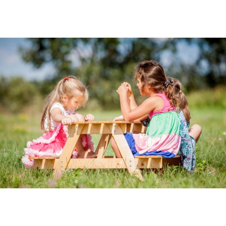Tavolo da Pic Nic in Legno per Bambini Tavolino con Panche Giardino