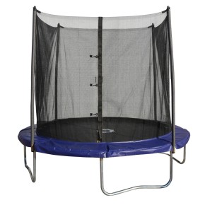Tappeto Elastico Trampolino Diametro 245 cm con Rete Bambini da Giardino Esterno