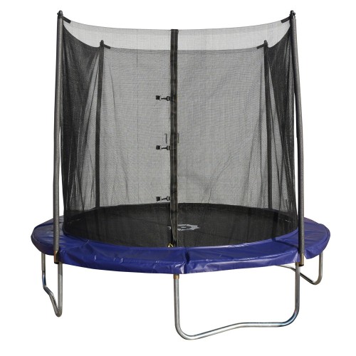Tappeto Elastico Trampolino Diametro 245 cm con Rete Bambini da Giardino Esterno