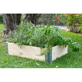 Fioriera in Legno 80x60 da Giardino Portavaso Rettangolare | BricoShop24