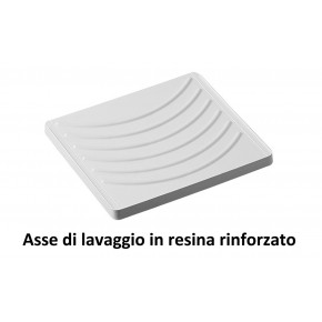 Lavabo Pilozzo Mobile Lavatoio in Legno 50x50 per Lavanderia con Sifone | Bricoshop24 2