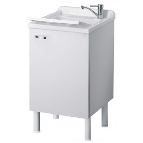 Lavatoio 45x50 in Legno per Interno Lavandino con Sifone Lavanderia | Bricoshop24