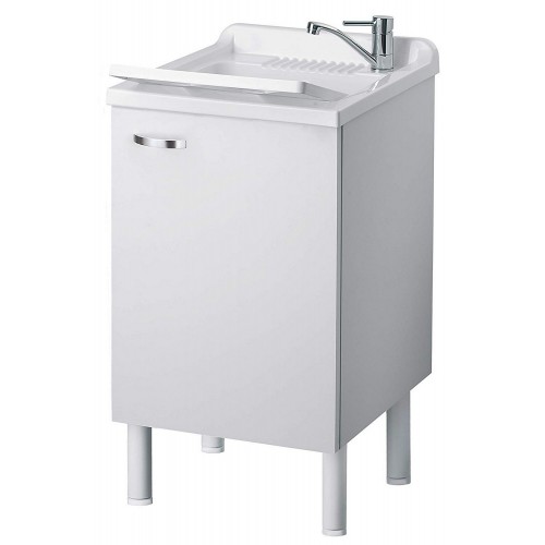 Lavatoio 45x50 in Legno per Interno Lavandino con Sifone Lavanderia | Bricoshop24