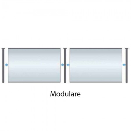 Pensilina 120x80 in Policarbonato Alveolare Fume Tettoia Modulare | BricoShop24