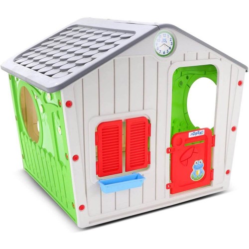 Casetta Giochi per Bambini in Plastica da Giardino Terrazzo Esterno
