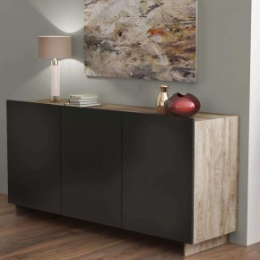 Mobile Basso 3 Ante in Legno Credenza Moderna da Soggiorno Ingresso 2