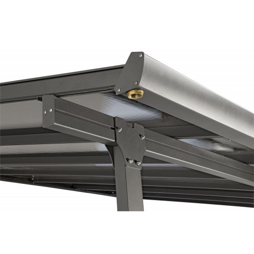 Pergola Addossata 5x3 in Alluminio Gazebo da Giardino Terrazzo Pergolato Carport | BricoShop24