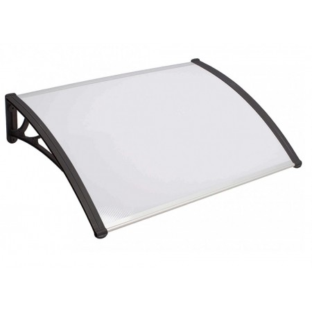 Pensilina in Policarbonato 120x100 Copertura Antipioggia Porta Ingresso