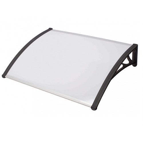 Pensilina 120x100 in Policarbonato Alveolare Opaco Tettoia Antipioggia