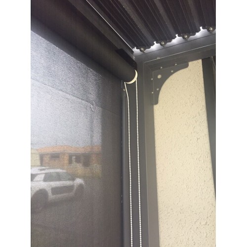 Zanzariera Tenda Laterale 3.4 mt PVC per Pergola Bioclimatica Alliminio