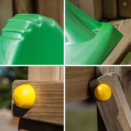 Parco Giochi Giardino per Bimbi Ponte Altalena Scivolo Arrampicata Legno