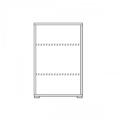 Armadio 2 Ante Ossido Bianco Nero Credenza Multiuso con Ripiani Mobile