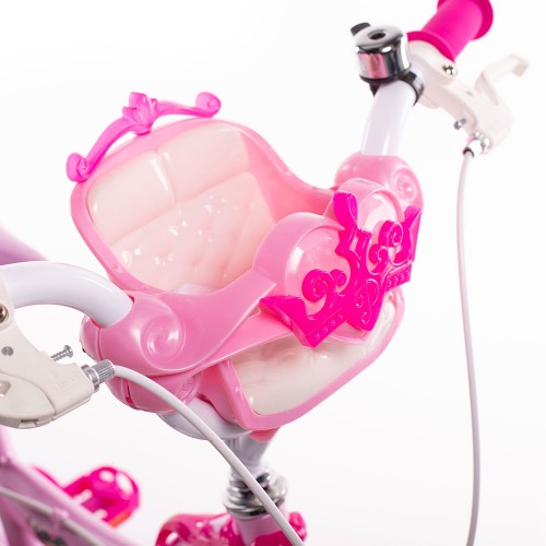 Bicicletta da Bambina Princess Ruota 14 Pollici Bici con Rotelle Freni