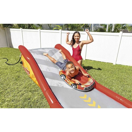 Gonfiabile per Bambini Scivolo Gioco Acquatico con Vasca da Giardino