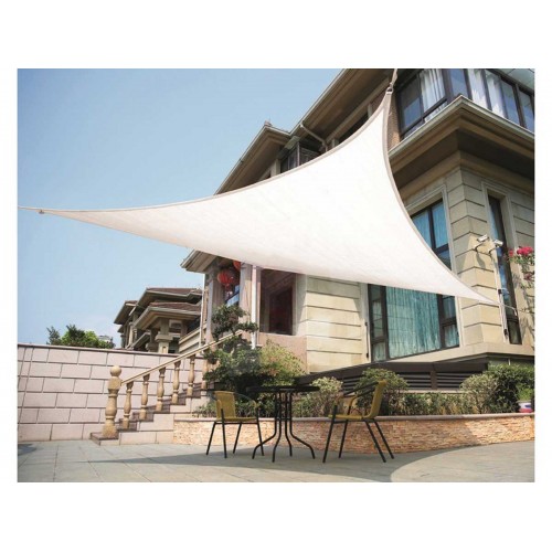 Tenda 5x5 a Vela Triangolare Parasole Ombreggiante Telo da Giardino Esterno