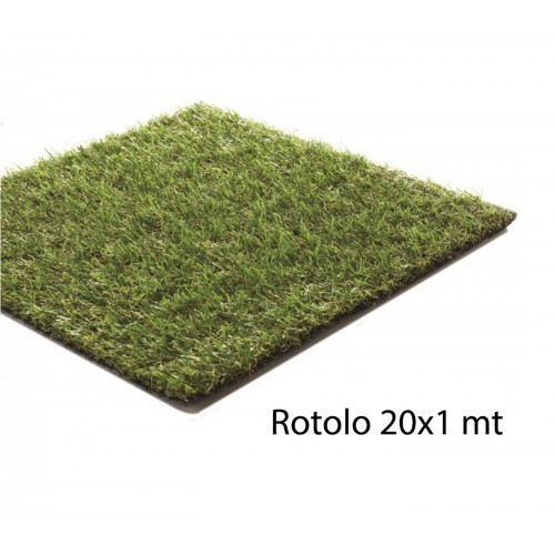 Tappeto di Manto Erboso Rotolo 20x1 Metri 35 mm Prato di Erba Sintetica